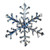 Icy Large Snowflake Christmas Ornament - 9.5" - Pack of 6 - IMAGE 1