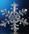 Club Pack of 12 Clear Icy Large Christmas Snowflake Ornaments 9.5" - IMAGE 1