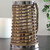 10" Rustic Chic Tapered Cylinderical Rattan Candle Holder Lantern with Jute Handle - IMAGE 4