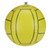16" Yellow and Black Inflatable Beach Volleyball Water Toy - IMAGE 1