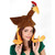 Pack of 6 Brown and Yellow Plush Gobbler Hat with Feet Costume Party Accessories - One Size - IMAGE 1