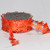 Orange Embossed Satin Flowers Craft Ribbon 1" x 20 Yards - IMAGE 2