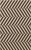 3.5' x 5.5' Brown and Beige Herringbone Pattern Hand Woven Wool Area Throw Rug - IMAGE 1