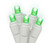 20 Battery Operated Green LED Christmas Lights - 8 ft White Wire - IMAGE 1