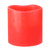 6" Red Battery Operated Flameless LED Lighted 3 Wick Flickering Wax Christmas Pillar Candle - IMAGE 1