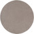 6' Solid Mink Gray Hand Loomed Round Wool Area Throw Rug - IMAGE 1