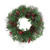 24" Glittered Pine Cone and Red Berry Artificial Christmas Wreath - Unlit - IMAGE 1