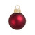 28ct Red Matte Finish Glass Christmas Ball Ornaments 2" (50mm) - IMAGE 1