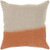 18" Burnt Orange and Gray Dip Dyed Decorative Throw Pillow - IMAGE 1