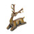 7.5" Brown Laying Deer Christmas Table Top Decoration - IMAGE 2