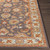 8' x 10' Brown and Beige Traditional Floral Hand Tufted Oval Wool Area Throw Rug - IMAGE 4