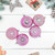 Retro Reflector Shatterproof 2-Finish Christmas Ball Ornaments - 3.25" (80mm) - Pink - 5ct - IMAGE 2
