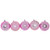 Retro Reflector Shatterproof 2-Finish Christmas Ball Ornaments - 3.25" (80mm) - Pink - 5ct - IMAGE 3