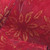 Sheer Red and Gold Flocked Poinsettia Wired Craft Ribbon 2.5" x 20 Yards - IMAGE 1