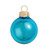 40ct Teal Blue Shiny Finish Glass Christmas Ball Ornaments - 1.5" (40mm) - IMAGE 1