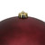 Matte Burgundy Red Shatterproof Christmas Ball Ornament 10" (250mm) - IMAGE 2