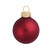 Red Matte Finish Glass Christmas Ball Ornaments 7" (180mm) - IMAGE 1