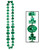 Club Pack of 12 Green Shamrock and "Kiss Me" Lips St. Patrick's Day Bead Necklaces 42" - IMAGE 1