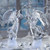 Set of 2 Clear Decorative LED Lighted Icy Angel Sculpture Table Top Figurines 11" - IMAGE 1