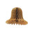 Club Pack of 48 Brown Kraft Honeycomb-Cut Bells 5" - IMAGE 1