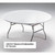 Round Disposable Picnic Party Table Covers - 60" - White - Club Pack of 12 - IMAGE 2