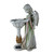 23" Joseph's Studio Angel Outdoor Garden Statue with Solar Powered Bird Bath - IMAGE 3
