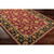 6' X 9' Red and Olive Green Rectangular Area Rug - IMAGE 3