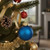 Matte Finish Glass Christmas Ball Ornaments - 4" (100mm) - Blue Cobalt - 6ct - IMAGE 3
