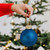 Matte Finish Glass Christmas Ball Ornaments - 4" (100mm) - Blue Cobalt - 6ct - IMAGE 4