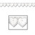 Club Pack of 12 White Wedding Lace Heart Garland Party Decors 12' - IMAGE 1