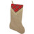 20.5" Beige and Red Plaid V-Cuff Christmas Stocking - IMAGE 1