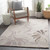 5' x 8' Floral Brown and Gray Hand Tufted Contemporary Wool Area Throw Rug - IMAGE 2