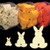 Club Pack of 144 Easter Fuzzy Bunnies 3" - IMAGE 1
