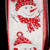 Red and White Snowman Wired Craft Ribbon 2.5" x 20 Yards - IMAGE 1