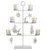 Laser-cut Reindeer and Snowflake Metal Tree Christmas Votive Holder - 20.5" - IMAGE 2