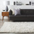 2' x 3' Solid White Rectangular New Zealand Wool Area Throw Rug - IMAGE 2