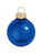 Shiny Blue Shiny Finish Glass Ball Christmas Ornament 7" (180mm) - IMAGE 1