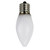 Opaque C9 LED Christmas Replacement Bulbs - White - Pack of 4 - IMAGE 1