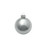 Shiny Glass Christmas Ball Ornaments - 3.25" (80mm) - Silver - 8ct - IMAGE 1