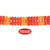 Arcade Party Tissue Garland - 12' - Orange and Yellow - Pack of 12 - IMAGE 4