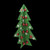 LED Lighted Christmas Tree with Ornaments Decoration - 28" - Green and Red - IMAGE 3