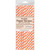 Club Pack of 144 Orange and White Striped Straw Party Favors 7.75" - IMAGE 4