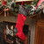 28" Rustic Chic Red Decorative Wool Christmas Stocking with Gray Plaid Cuff - IMAGE 2