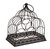 15" Rustic Metal Birdcage 5-Bottle Decorative Wine Rack Holder - IMAGE 1