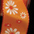 Orange and White Butter Flowers Wired Craft Ribbon 1.5" x 54 Yards - IMAGE 1