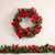 24" Poinsettia with Pinecone and Ball Artificial Christmas Wreath - Unlit - IMAGE 2