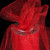 Ruby Red Glitter Contemporary Tulle Craft Ribbon 3" x 220 Yards - IMAGE 1