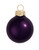 Shiny Finish Glass Christmas Ball Ornaments - 2.75" (70mm) - Purple - 12ct - IMAGE 1