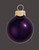 Pearl Finish Glass Christmas Ball Ornaments - 2.75" (70mm) - Purple - 12ct - IMAGE 3