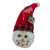 5" Red and White Twas the Night Snowman Head with Plaid Hat Christmas Ornament - IMAGE 1